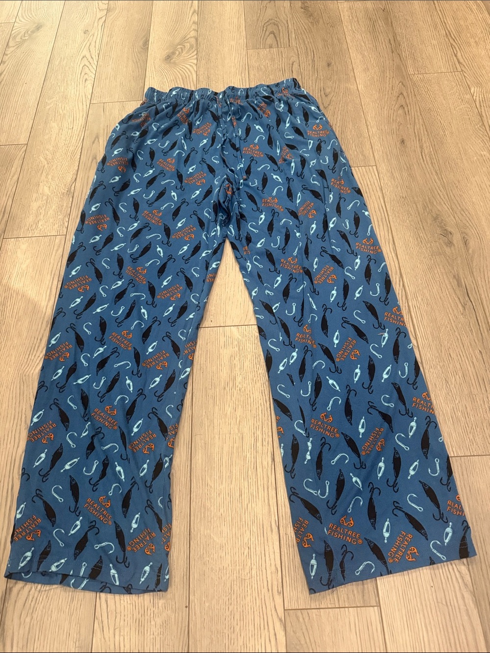 Realtree Blue Fishing Lure Print Lounge Pants